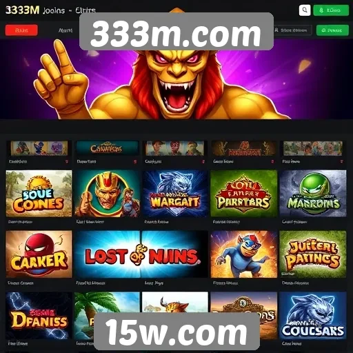 Estudo sobre a variedade de jogos disponíveis em 333m.com